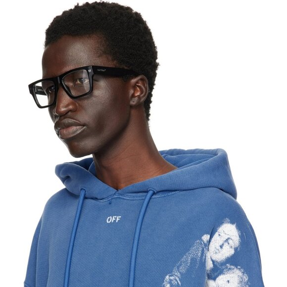 Off-White STYLE 75 OERJ075 Eyeglasses Black Square Frame New and Authentic - Picture 10 of 11